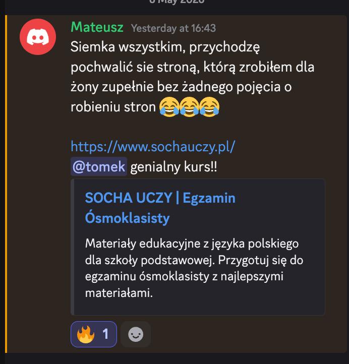 Zrzut ekranu z opinią 2